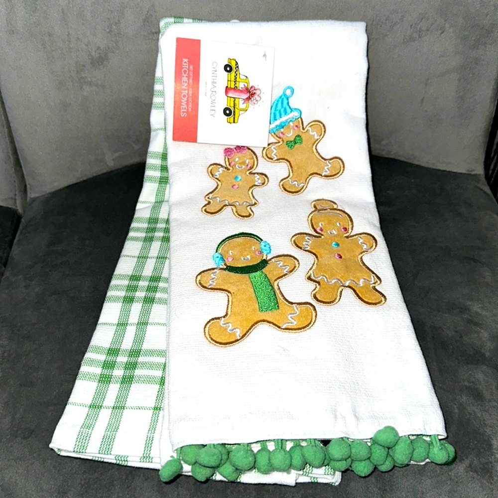 Gingerbread man kitchen towels